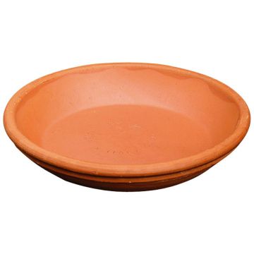 Round flowerpot saucer MELIZA of terracotta, 0.8"/2cm, Ø3.5"/9cm Round flowerpot saucer MELIZA of terracotta, 0.8"/2cm, Ø3.5"/9cm