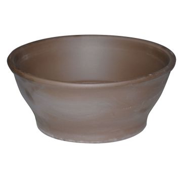 MARZANO terracotta planter, patinated, brown, 14 cm, Ø32 cm