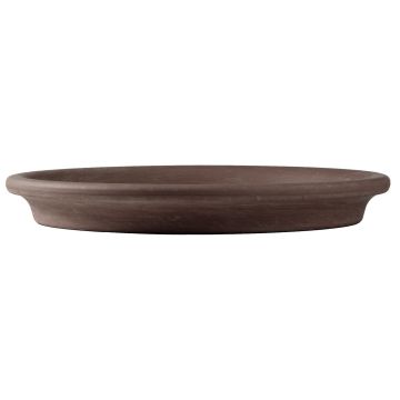 MUVENS round terracotta flowerpot saucer, brown, 2.7 cm, Ø20 cm