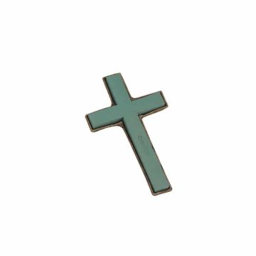 OASIS® Wet florist sponge Cross, funeral floristry, Biolit recycled paper tray, green, 17"x10"x1.8"/42x26x4,5cm