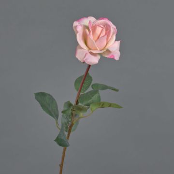 Artificial rose AMELIE, pink, 28"/70cm, Ø 3.1"/8cm