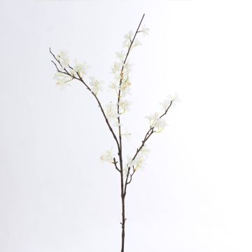 Decorative apple blossom branch LOUISA, flowering, cream-white, 33"/85cm