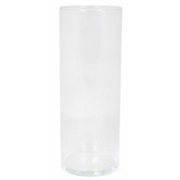 Glass cylinder vase SANYA OCEAN, transparent, 16"/40 cm, Ø 6"/15 cm