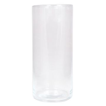 Glass cylinder vase SANYA OCEAN, transparent, 10"/25 cm, Ø 4.5"/11,5 cm