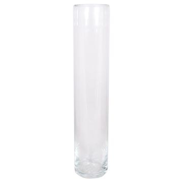 Glass cylinder floor vase SANYA OCEAN, transparent, 20"/50 cm, Ø 4"/10 cm