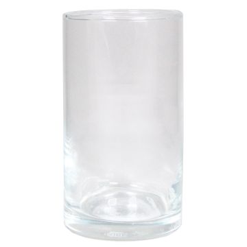 Glass cylinder vase SANYA OCEAN, transparent, 6"/15 cm, Ø 3.3"/8,5 cm