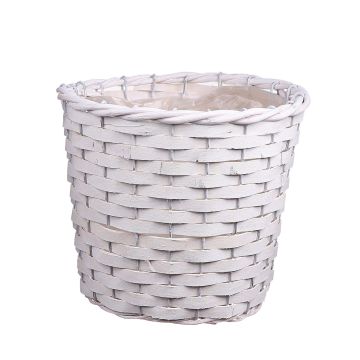 AHMANIU flower basket, white, 17 cm, Ø20 cm AHMANIU flower basket, white, 17 cm, Ø20 cm
