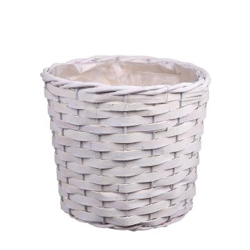 AHMANIU flower basket, white, 16 cm, Ø18 cm AHMANIU flower basket, white, 16 cm, Ø18 cm