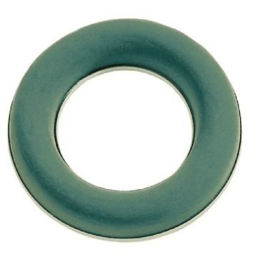 OASIS® Ideal Fresh flower foam Ring in paper compound tray, green, 1"/2,5cm, Ø7"/17cm