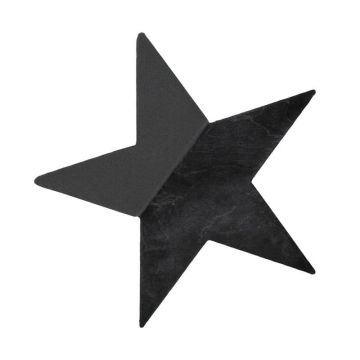 OASIS® Black Ideal Wet florist sponge Star, Bioline wooden base, black, 12"x11"x1.8"/30x29x4,5cm