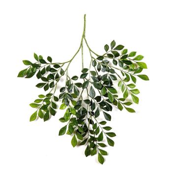 Artificial orange-leaved branch SCUTI, flame-retardant, green, 70cm Artificial orange-leaved branch SCUTI, flame-retardant, green, 70cm