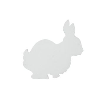 Easter decoration silhouette Bunny HOPPER, white, 22"/56cm