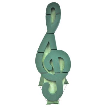 OASIS® Wet florist sponge Clef, Bioline wooden base, wooden stand, green, 3ftx16"x2.6"/103x40x6,5cm