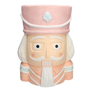 Storage table MOLANI in nutcracker shape, pink-beige, 15"x13"x18"/37x32x46cm
