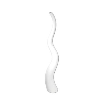 WALENTINA designer vase in a wavy shape, white, 130 cm, Ø20 cm WALENTINA designer vase in a wavy shape, white, 130 cm, Ø20 cm