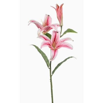 Artificial flower, tiger lily KRAWEL, Eco Collection, pink-rose-white, 85cm, Ø21cm Artificial flower, tiger lily KRAWEL, Eco Collection, pink-rose-white, 85cm, Ø21cm