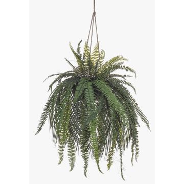 Artificial lady fern MAXROL, root ball, roots, hanging, green, 35"/90cm