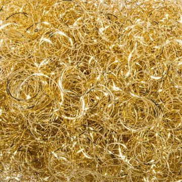 FLORENTIUS angel hair tinsel made from copper wire, crimped, gold, 20g