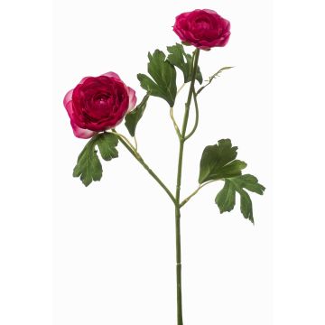 Artificial ranunculus flower branch FLORANCE, dark pink, 18"/45cm Artificial ranunculus flower branch FLORANCE, dark pink, 18"/45cm