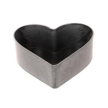 Heart-shaped bowl HAVIN made of plastic, black, 6"x6"x2.8"/15x15x7cm