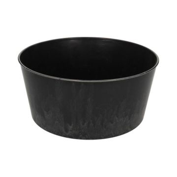 Round bowl KIKINA made of plastic, black, 5.5"/14cm, Ø11"/29cm