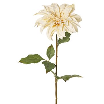 Artificial dahlia PHILLIPPA, Eco Collection, cream-yellow, 26"/65cm, Ø6"/15cm