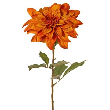 Artificial dahlia PHILLIPPA, Eco Collection, orange-yellow, 26"/65cm, Ø6"/15cm