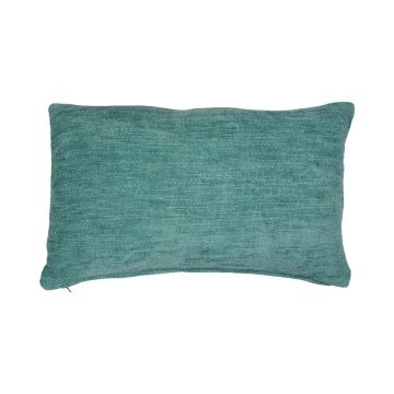 Canvas decorative cushion KALUA, petrol blue, 20"x12"/50x30cm
