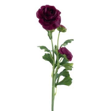 Artificial ranunculus PROTO, dark violet, 26"/65cm Artificial ranunculus PROTO, dark violet, 26"/65cm