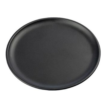 EMMELINE round metal candle coaster, black, Ø10cm EMMELINE round metal candle coaster, black, Ø10cm