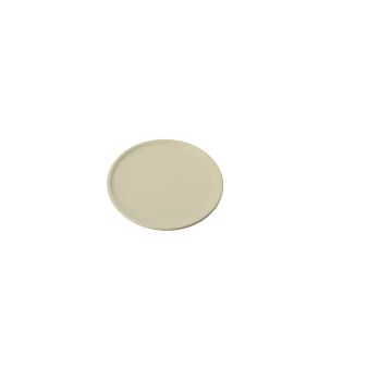 EMMELINE round metal candle coaster, ivory, Ø12cm EMMELINE round metal candle coaster, ivory, Ø12cm