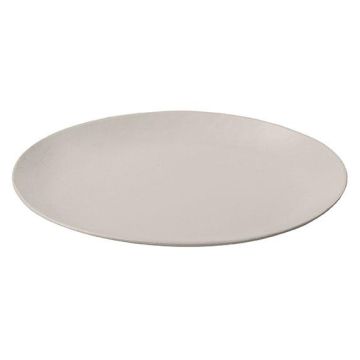 EMMELINE oval metal candle coaster, mud, 12x9cm EMMELINE oval metal candle coaster, mud, 12x9cm