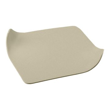 EMMELINE rectangular metal candle coaster, ivory, 12 x 9 cm EMMELINE rectangular metal candle coaster, ivory, 12 x 9 cm