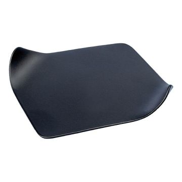 EMMELINE rectangular metal candle coaster, black, 12 x 9 cm EMMELINE rectangular metal candle coaster, black, 12 x 9 cm