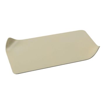 EMMELINE rectangular metal candle holder, ivory, 18 x 10 cm EMMELINE rectangular metal candle holder, ivory, 18 x 10 cm