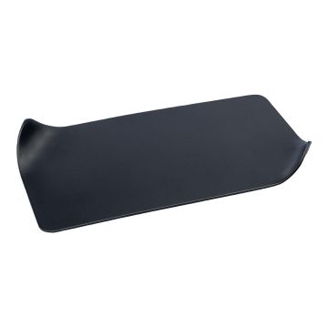 EMMELINE rectangular metal candle coaster, black, 18 x 10 cm EMMELINE rectangular metal candle coaster, black, 18 x 10 cm