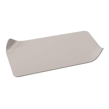 EMMELINE rectangular metal candle holder, mud, 18 x 10 cm EMMELINE rectangular metal candle holder, mud, 18 x 10 cm