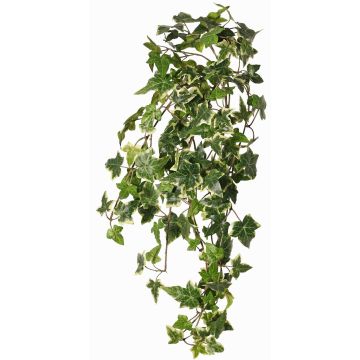 Artificial ivy hanging plant ARJANA, support stick, flame-retardant, green-white, 30"/75cm Artificial ivy hanging plant ARJANA, support stick, flame-retardant, green-white, 30"/75cm
