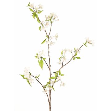 Artificial pear blossom branch CLIVE, blossoms, cream-pink, 4ft/115cm