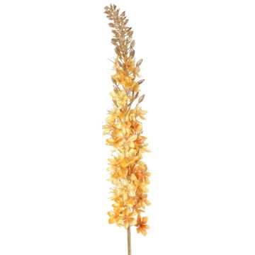 Velvety UCHANA steppe candle, yellow-gold, 110cm, Ø7cm