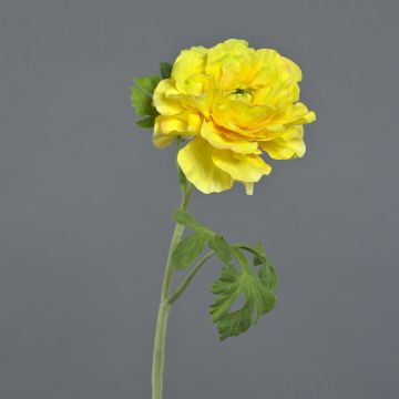 Artificial ranunculus KRISTY, yellow, 60cm, Ø10cm Artificial ranunculus KRISTY, yellow, 60cm, Ø10cm