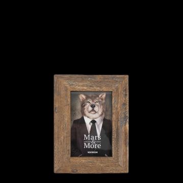 ESKIL wooden picture frame, printed, brown, 15 x 10 x 2 cm