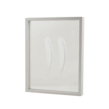 NIELAS wooden double-glazed frame, white, 35 x 27.5 x 5 cm