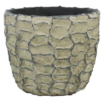 Textured ceramic planter SILVAM, dark grey, 4.1"/10.5cm, Ø4.9"/12.5cm Textured ceramic planter SILVAM, dark grey, 4.1"/10.5cm, Ø4.9"/12.5cm