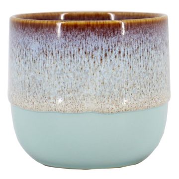 Ceramic plant pot ULMUS with colour gradient, light blue, 3.1"/8cm, Ø3.1"/8cm Ceramic plant pot ULMUS with colour gradient, light blue, 3.1"/8cm, Ø3.1"/8cm