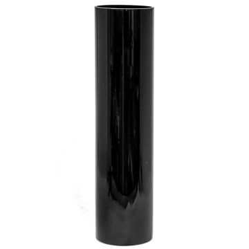 SANSA OCEAN cylindrical glass floor vase, black, 60 cm, Ø15 cm SANSA OCEAN cylindrical glass floor vase, black, 60 cm, Ø15 cm