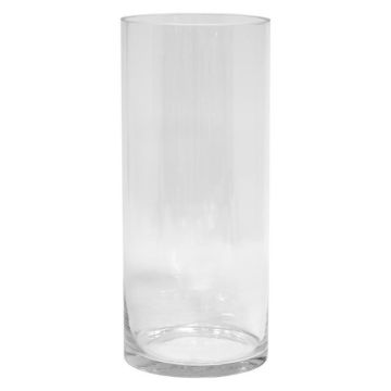 Cylindrical glass vase SANSA OCEAN, clear, 14"/35cm, Ø5.9"/15cm Cylindrical glass vase SANSA OCEAN, clear, 14"/35cm, Ø5.9"/15cm