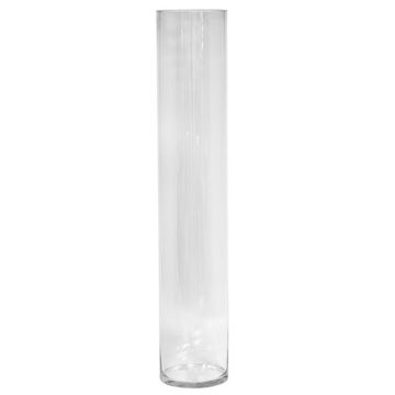 SANSA OCEAN cylindrical glass floor vase, clear, 80 cm, Ø 14.9 cm SANSA OCEAN cylindrical glass floor vase, clear, 80 cm, Ø 14.9 cm