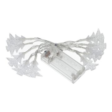 CASSATA string of lights with 10 LED fir trees, battery-powered, 90cm