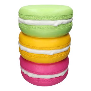 Side table MOLANI in macaron shape, apple green-yellow-fuchsia, 18"/46.5cm, Ø13"/33.5cm Side table MOLANI in macaron shape, apple green-yellow-fuchsia, 18"/46.5cm, Ø13"/33.5cm